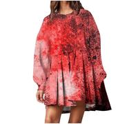 Renaissance Gothic Dress Womens Halloween Dresses Hooded Witch Medieval Bloody Horror Costume Vintage Victorian Plus Size Party