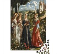 Renaissance Landscapes Jigsaw Puzzles for Adults And Kids. 1000 Pieces Elegant Figures Gardens And Classical Architecture Whimsical Challenge Toy Educational Game Home Decor 38x26cm/1000pcs