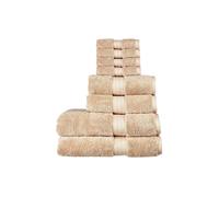 'Renaissance' Luxury 675GSM Egyptian Cotton 8 Piece Towel Sets Christy Light Brown One Size