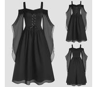 Renaissance Maxi Dress Women's Trumpet Sleeves, Medieval Dresses Women's Long, Victorian Palace Dresses, Princess Queen Ball Dresses, Halloween, Carnival Party Costume, Retro Party Dress Fancy Dress
