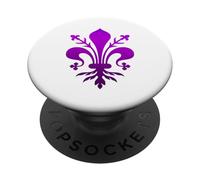 Renaissance Medici italian family Lily in Florence purple PopSockets Adhesive PopGrip