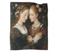 Renaissance Painting Home Use Bedding 3D Lesbian Lovers Digital Printed Plush Bed Blanket Boys And Girls Sofa Throws 50x60inch(127x152cm)