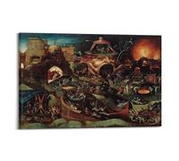 Renaissance Paintings of Hell - by Hieronymus Bosch Painting Art Posters Picture Print Wall Art Painting Canvas Artworks Idea Room Aesthetic 12x18inch(30x45cm)