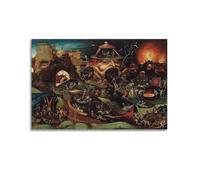Renaissance Paintings of Hell - by Hieronymus Bosch Painting Art Posters Room Aesthetic Print Art Wall Painting Canvas Modern Bedroom Decor 20x30inch(50x75cm)