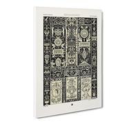 Renaissance Period Pattern By Albert Racinet Canvas Print | Gallery Wrapped 30mm Frame Wall Art | 24x16 inches | Ready to Hang | Retro Abstract Picture | Living Room Bedroom Lounge Office