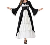 Renaissance Princess Maxi Dress Women's Medieval Queen Dresses Women's Floor Length Victorian Palace Evening Dresses Vintage Cocktail Dress Party Dress Costume for Halloween Carnival Cosplay Party