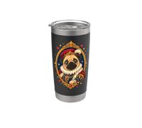 Renaissance Royal Pug Lover Portrait Stainless Steel Insulated Tumbler