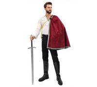 Renaissance Shawl Half Shoulder Cape For Men Medieval Cavalier Cloak Ren Faire outfit Halloween LARP Costume R