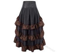 Renaissance Skirt Women, Pirate Skirt Women, Elasticated Waist Renaissance Vintage Maxi Long Victorian Skirt A-Line Vintage Skirt
