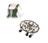 Renaissance Themed Wooden Pins, 1pcs Funny Trinket Trader Badges, Medieval Renaissance Accessories, Brooch Pins for Medieval Renaissance Festivals and Cosplay Historical Dress (1)