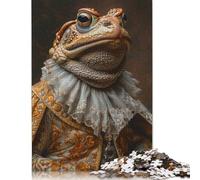 Renaissance Toad Majesty Jigsaw Puzzles Puzzles for Adults Kids. 1000 Piece Great Gifts Challenge Toy Educational Games Home Decoration for Adults& Kids Age 14 Years Up 1000pcs (40x28cm)