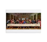 Renaissance Wall Art Prints - The Last Supper by Leonardo Da Vinci, Religious Scene with Jesus And Disciples Poster Home Decor Wall Art Hanging Picture Print Bedroom Decorative Paintings Room Unframe