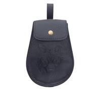 Renaissances Costume Halloween Medieval Pirate Leather Belt Pouches Waist Bag Vikinges Costume Accessories for Cosplay Men's Costume