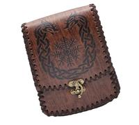 Renaissances Wallets PU Leather Coin Bag Medieval Belt Pouches Waist Bag Multifunctional Change Purse Belt Bag for Adult