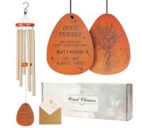 RENAISSANT Friend Gifts for Women, Bestie Gift for Friendship, Best Female Friend Wind Chimes for Outside, Outdoor Windchimes Birthday Friendsgiving Gifts for Friends