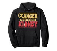 Renal Cancer Picked The Wrong Kidney Cancer Awareness Pullover Hoodie