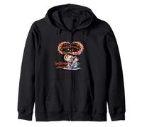 Renal Cell Carcinoma Survivor Elephant Awareness Ribbon Zip Hoodie