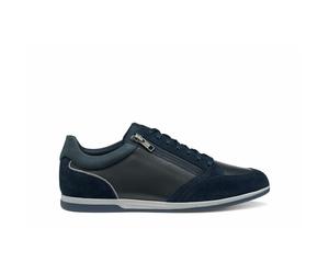 Renan Breathable Zip-Up Trainers Navy Blue