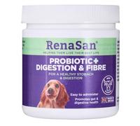 RenaSan Dog Probiotic, Digestion & Fibre (108g) - improve bowel function, stool quality, supports immunity, improves health, easy to administer powder, created by senior vets & nutritionists