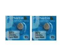 Two Renata 377 SR626SW batteries