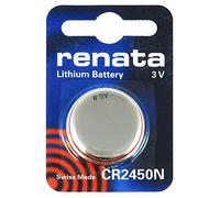 Renata 2 x CR2450 Lithium Coin Cells Batteries 3v Blister Packed Wrist Watch battery - Swiss Made - Button Cell Long Life Batteries (CR2450)