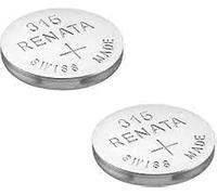 Renata 315 SR716SW Batteries - 1.55V Silver Oxide 315 Watch Battery (2 Count)