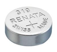 RENATA 319 Battery, Watch, Single Cell, Silver Oxide, 21 mAh, 1.55 V, SR64, Flat Top, 5.8 mm (10 pieces)