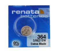 Renata 364 SR621SW Watch Cell Battery Swiss Made 1.55V - Pack of 10