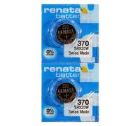 Renata 370 SR920W Batteries - 1.55V Silver Oxide 370 Watch Battery (2 Count)