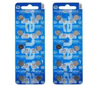 Renata 370 SR920W Batteries - 1.55V Silver Oxide 370 Watch Battery (20 Count)