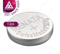 Renata 371 Swiss Made Watch Battery Button & Coin Cell│SR920SW│Pack of 10│InUK