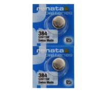 Renata 384 SR41SW Batteries - 1.55V Silver Oxide 384 Watch Battery (2 Count)