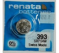Renata 393 Mercury Free 1.55 Volt Watch Battery Replaces SR754W