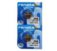 Renata 396 SR726W Batteries - 1.55V Silver Oxide 396 Watch Battery (2 Count)