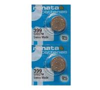 Renata 399 SR927W Batteries - 1.55V Silver Oxide 399 Watch Battery (2 Count)