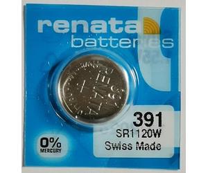 Renata button cell 391 silveroxid SR55 50 mAh 1.55V 1St.