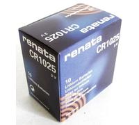 Renata CR1025 30mAh 3V battery - 10 Pieces