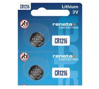 Renata CR1216 Batteries - 3V Lithium Coin Cell 1216 Battery (2 Count)