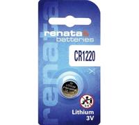 Renata CR1220 Lithium coin cell, 40mAh