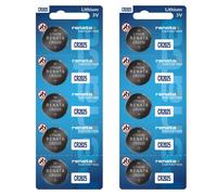 Renata CR2025 Batteries - 3V Lithium Coin Cell 2025 Battery (10 Count)