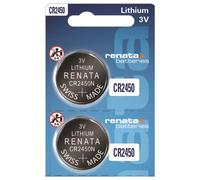 Renata CR2450N Batteries - 3V Lithium Coin Cell 2450 Battery (2 Count)