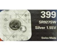 Renata One (1) X 399 SR927W SB-BP Silver Oxide Watch Battery 1.55v Blister Packed
