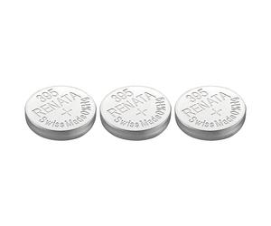 RENATA Pack of 3 Silver Oxide 395 / SR927SW 0% Mercury Button Batteries
