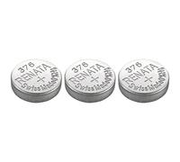 RENATA Set of 3 Silver Oxide Button Batteries 376/SR626W 0% Mercury