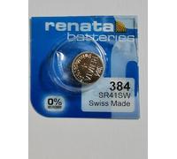 Renata/Swatch Group Renata 384 Silver Oxide Button Battery 1.55 V 45 mAh - Blister Pack of 1