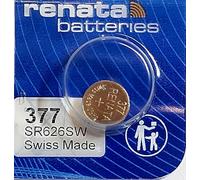 Renata/Swatch Group - Silver Oxide Button Battery 377 1.55V 28mAh