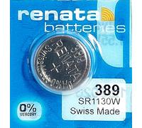 Renata / Swatch Group - Silver oxide button cell 389 RENATA 1.55V 80mAh - Blister x 1