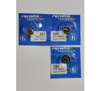 Renata Watch Battery 321 0% Hg Mercury Free X 3 by Renata