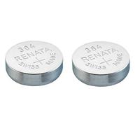 Renata Watch Battery Swiss Made Renata 384 or SR41SW Or AG3 1.5V (2 x 384 or SR 41 SW)