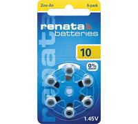Renata ZA 10 Hearing Aid Battery - 60 Batteries (10 Cards of 6 Batteries)